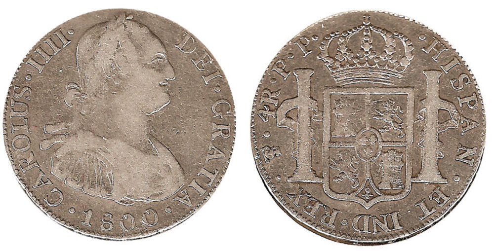 4 reales de 1800 Potosí